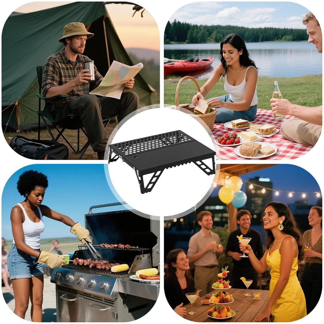 Grill | Aluminiumlegierung Zusammenklappbarer Grill Für | Outdoor Kochen Garten Terrasse Picknick Gr