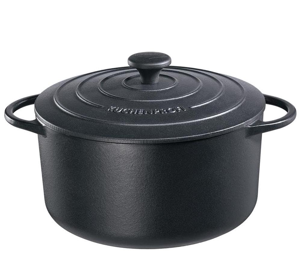 Küchenprofi Bräter, Modell Provence, rund, schwarz, 28 cm Schwarz 28 cm Rund, Schwarz 28 cm Rund