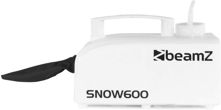 BeamZ SNOW600 Schneemaschine, 600 Watt kleine Schnee Maschine mit Kabelfernbedienung, Snow Machine m