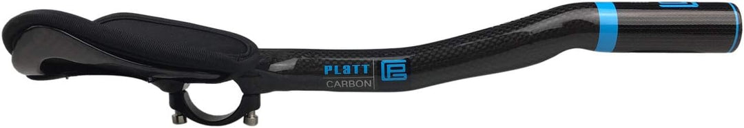 PLATT Fahrradlenker 31,8 Carbonlenker Renn/Triathlonlenker Aerobar Lenkeraufsatz Tri Bar, 3K Glossy