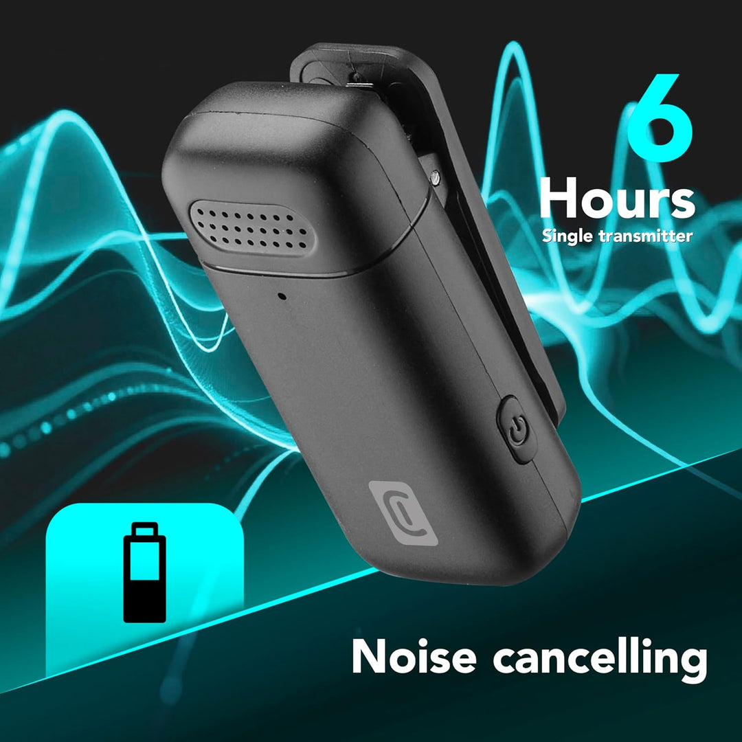 Cellularline Talk Pro Kabelloses USB-C-Mikrofon für Videotelefonate, Vlogs und Kreative Inhalte, mit