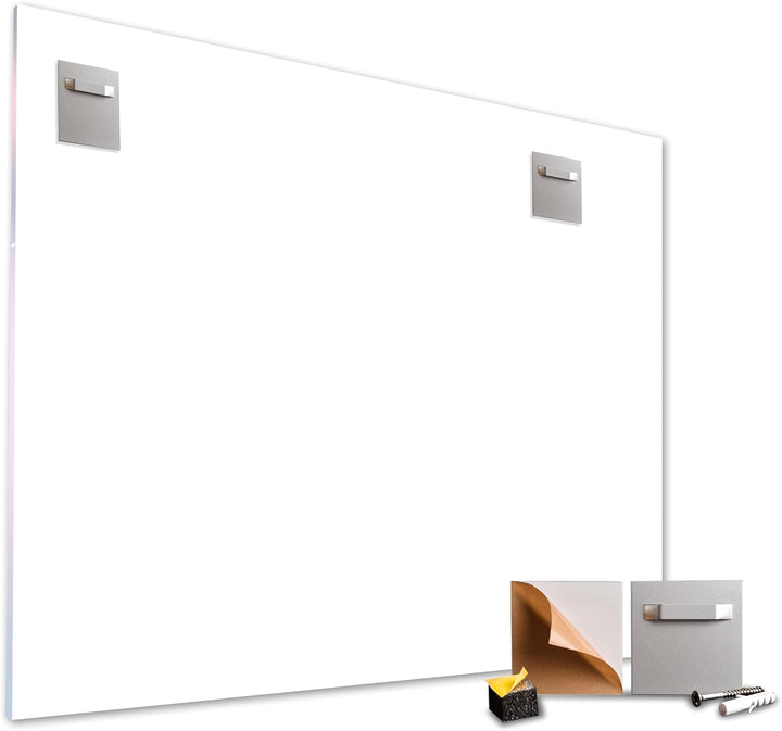 wandmotiv24 Totenkopf Wandbild aus Acrylglas, Grösse 80x60cm, Querformat, Skelett mit Maske, Technik