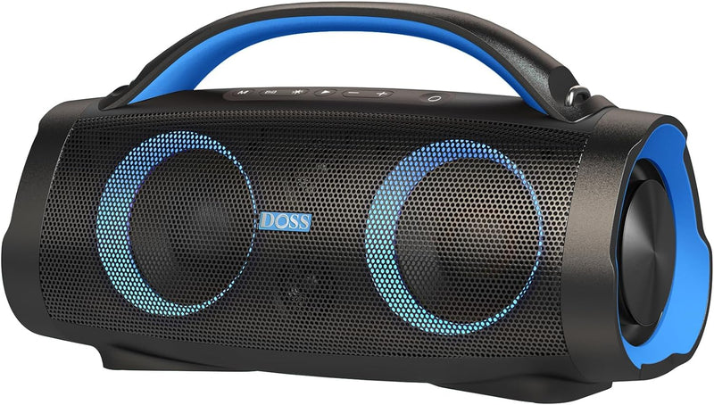 DOSS Extreme Boom+ Bluetooth Lautsprecher Draussen mit Wasserdichter IP67, 100W Stereo Sound, 10400m