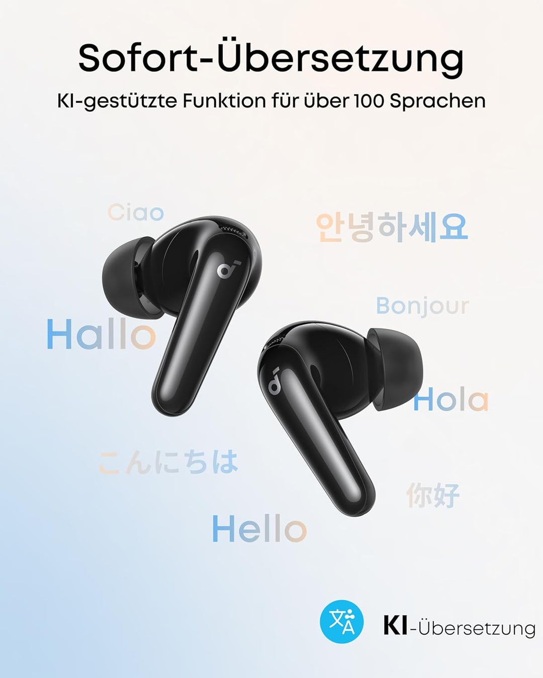 soundcore P31i by Anker, adaptives Noise Cancelling in Echtzeit, Hi-Res Sound, kabellose Bluetooth-K