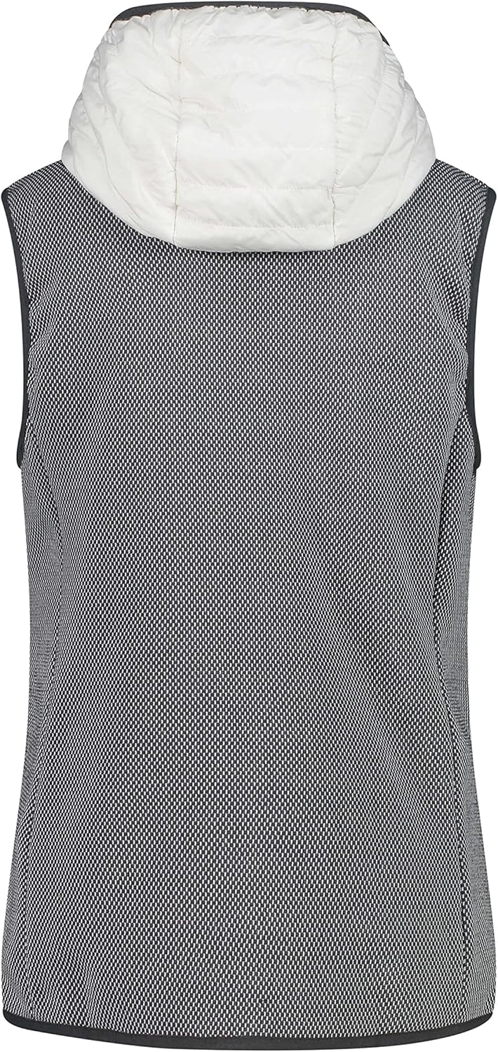 CMP Damen Damen-knit-tech-weste mit Fester Kapuze VEST, 36 B. Co. Gesso