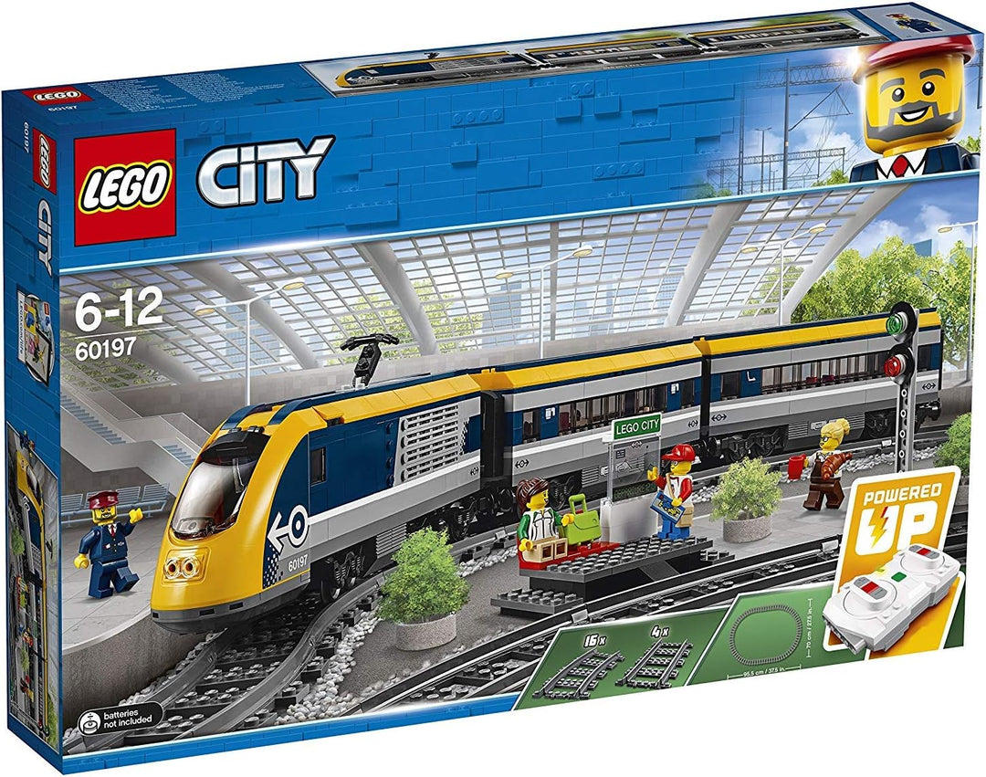 LEGO 60197 City Personenzug mit batteriebetriebenem Motor, ferngesteuertes Set mit Bluetooth-Verbind