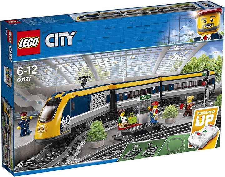 LEGO 60197 City Personenzug mit batteriebetriebenem Motor, ferngesteuertes Set mit Bluetooth-Verbind