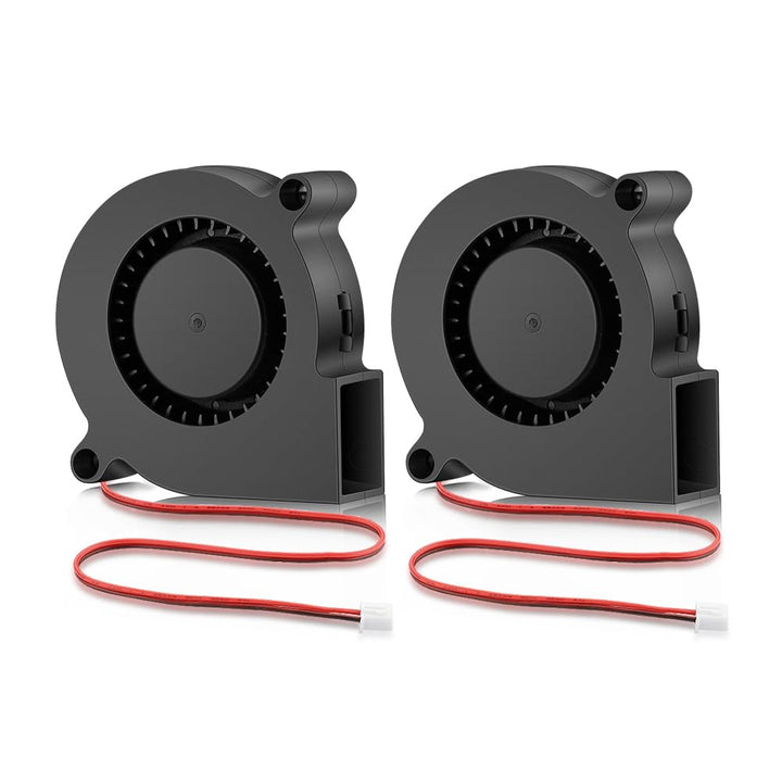 GDSTIME 2 Stück 5015 Gebläse Lüfter 50 x 15mm 24V Turbinen Turbo 50mm Kühlung Ventilator 4000 U/min