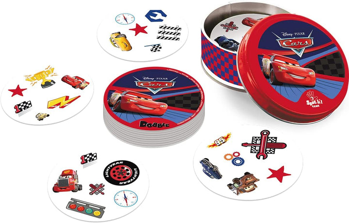Asmodee ASM0004 - Dobble Cars, Kartenspiel, Mehrfarbig