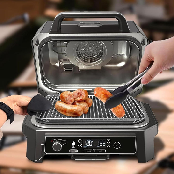 2 Stück Grillrost Edelstahl für Ninja Woodfire Elektrogrill & Smoker, Grill Zubehör Kompatibel mit N