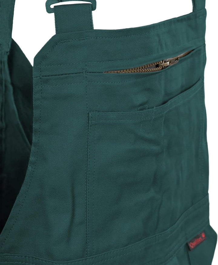 Qualitex Arbeits-Latzhose BW 270 42 Grün, 42 Grün