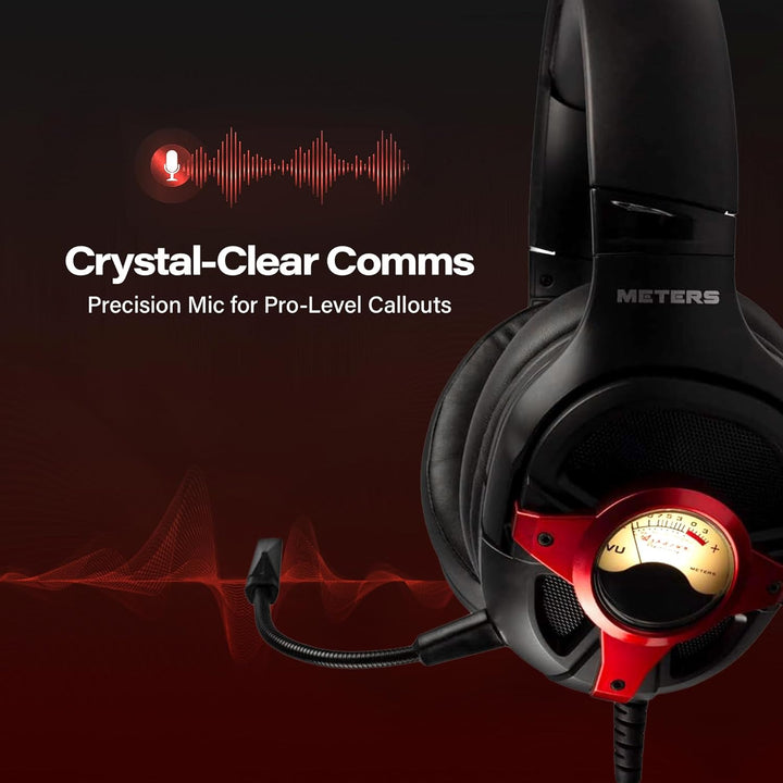 Meters M-Level-UP, Gaming-Headset, 7.1 Surround-Sound, abnehmbares Mikrofon, leistungsstarke 50-mm-T