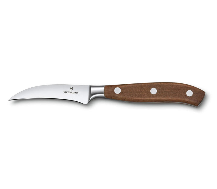 Victorinox, Grand Maître, Profi Officemesser, Extra Scharfe Klinge, gerader Schliff, 8 cm, Edler Hol