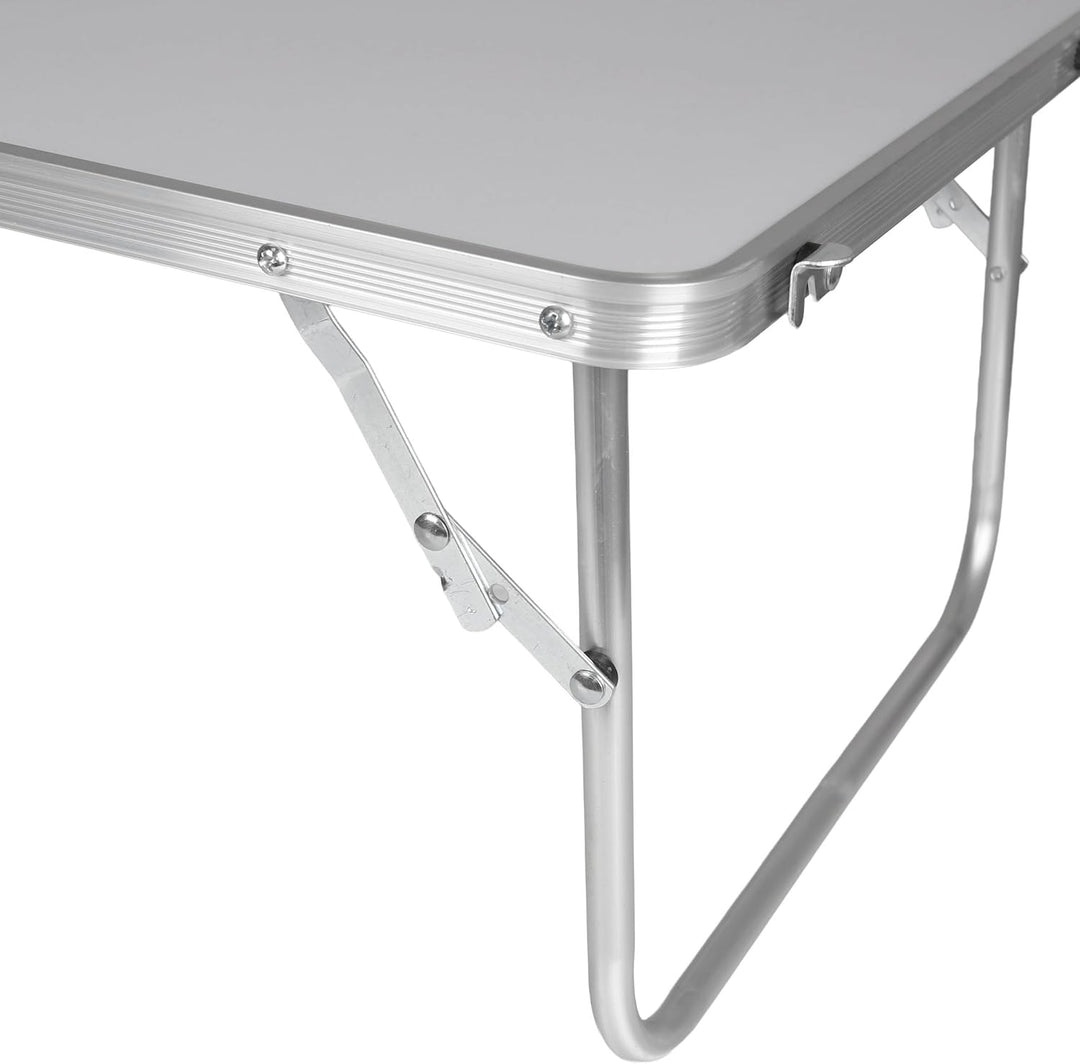 Klappbarer Reisetisch, tragbarer Campingtisch, 60×40×26,5 cm (Weiss), Weiss