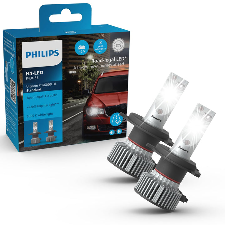 Philips Ultinon Pro6000 Standard H4-LED H4 LED Standard, H4 LED Standard