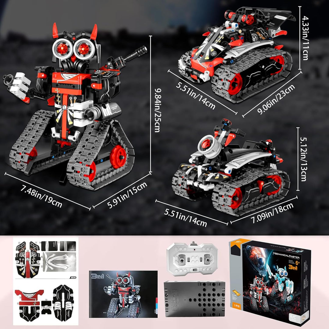 JOYTREKY Technik ab 5-12+ Jahre Jungen, 3 in 1 Roboter Kinder Spielzeug ab 5-12+ Jahre Junge Mädchen