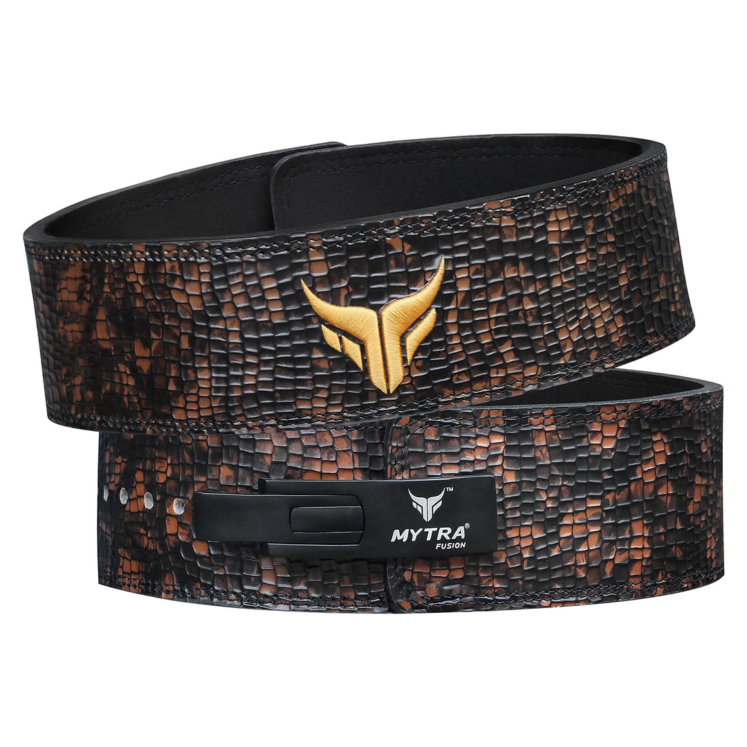 Mytra Fusion Gewichtshebergürtel Echtes Leder Hebegürtel Mit Hebel gewichthebergürtel herren &amp; Fraue