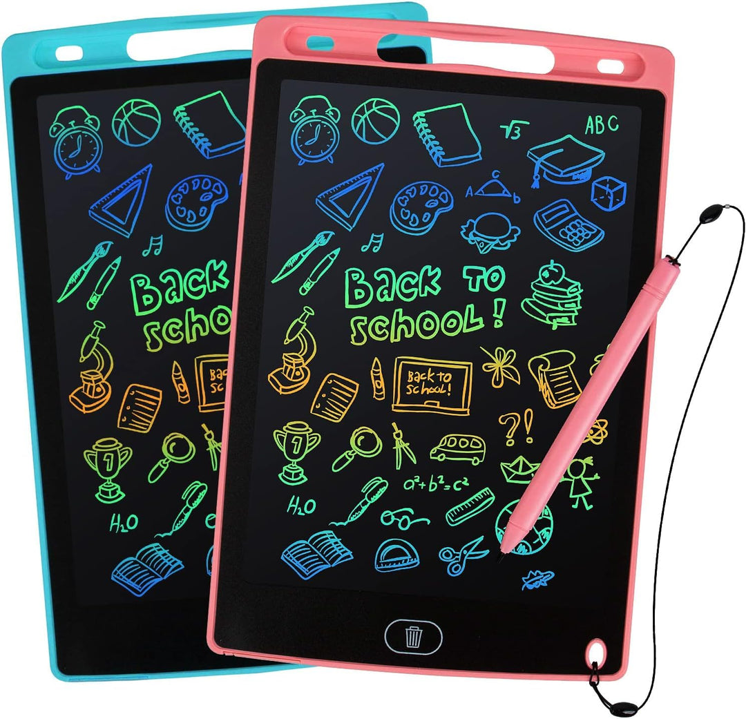 kogabanny 12 Zoll 2 Stück LCD Schreibtafel Kinder, Umweltfreundliche Maltafel Zaubertafel, Leicht Zu