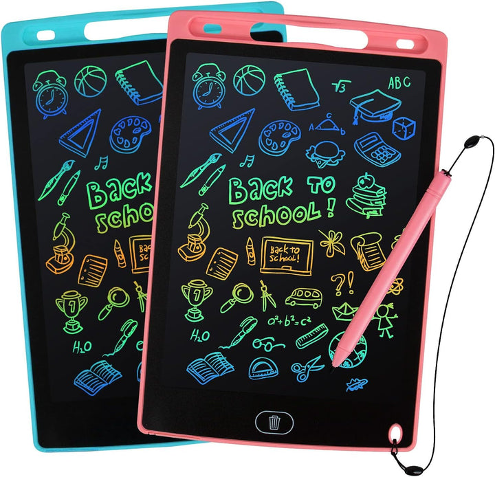 kogabanny 12 Zoll 2 Stück LCD Schreibtafel Kinder, Umweltfreundliche Maltafel Zaubertafel, Leicht Zu