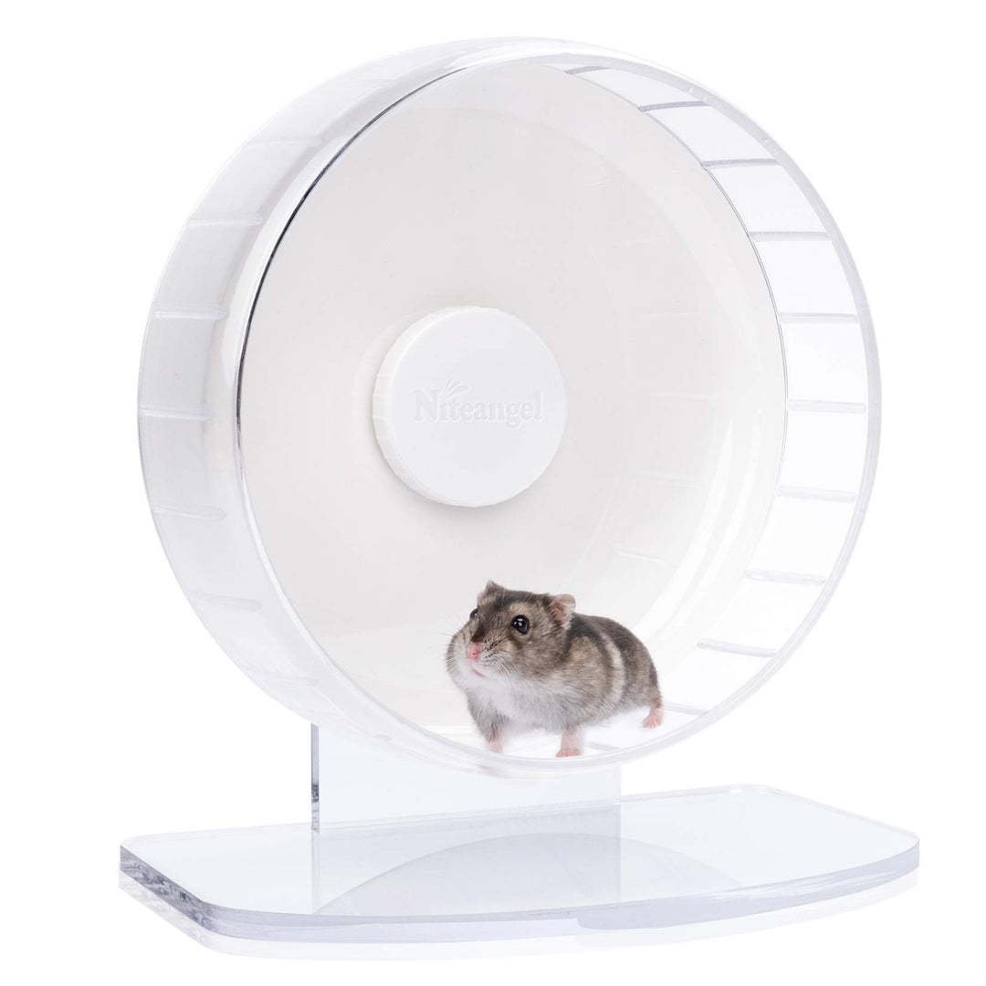 Niteangel Super-leise Hamsterräder - Leise Spinner-Hamsterräder mit verstellbarem Ständer für Zwergh