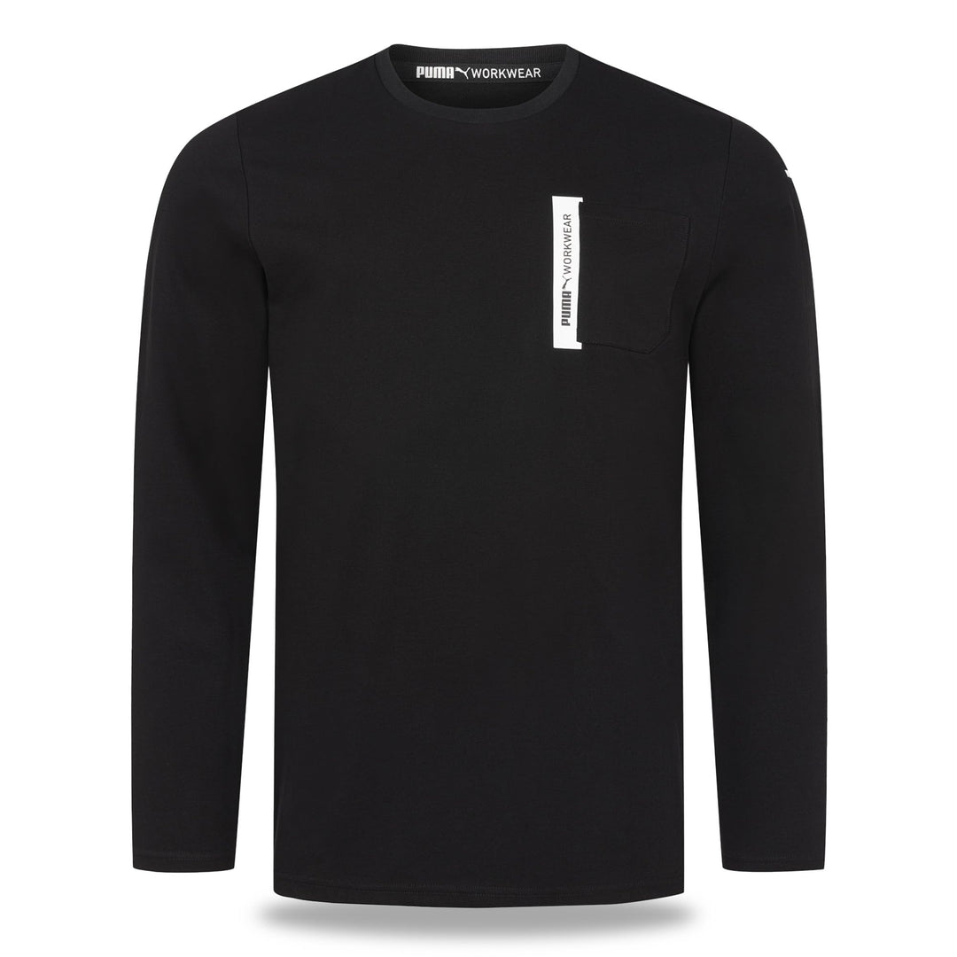 PUMA Workwear Advanced Kollektion - Longsleeve Herren Pullover - Brusttasche und Utility Fach an der