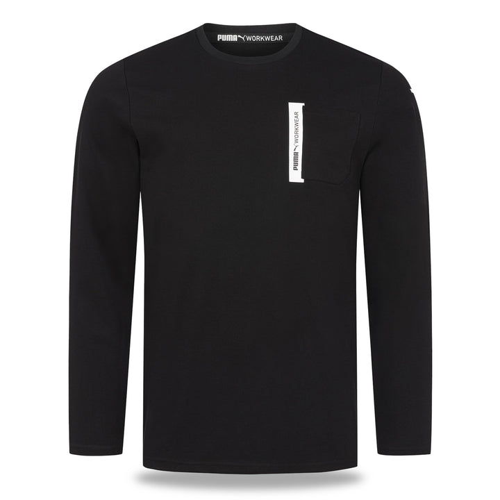 PUMA Workwear Advanced Kollektion - Longsleeve Herren Pullover - Brusttasche und Utility Fach an der
