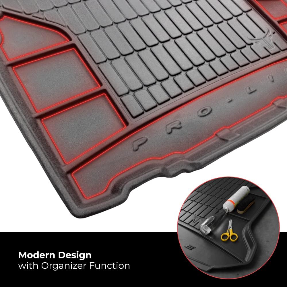 FROGUM ProLine 3D EIN Satz Gummimatten Exklusiven Auto Fussmatten und Kofferraumwanne Kofferraummatt