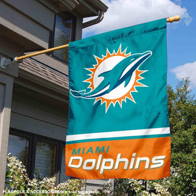 WinCraft Miami Dolphins Two Sided House Flag