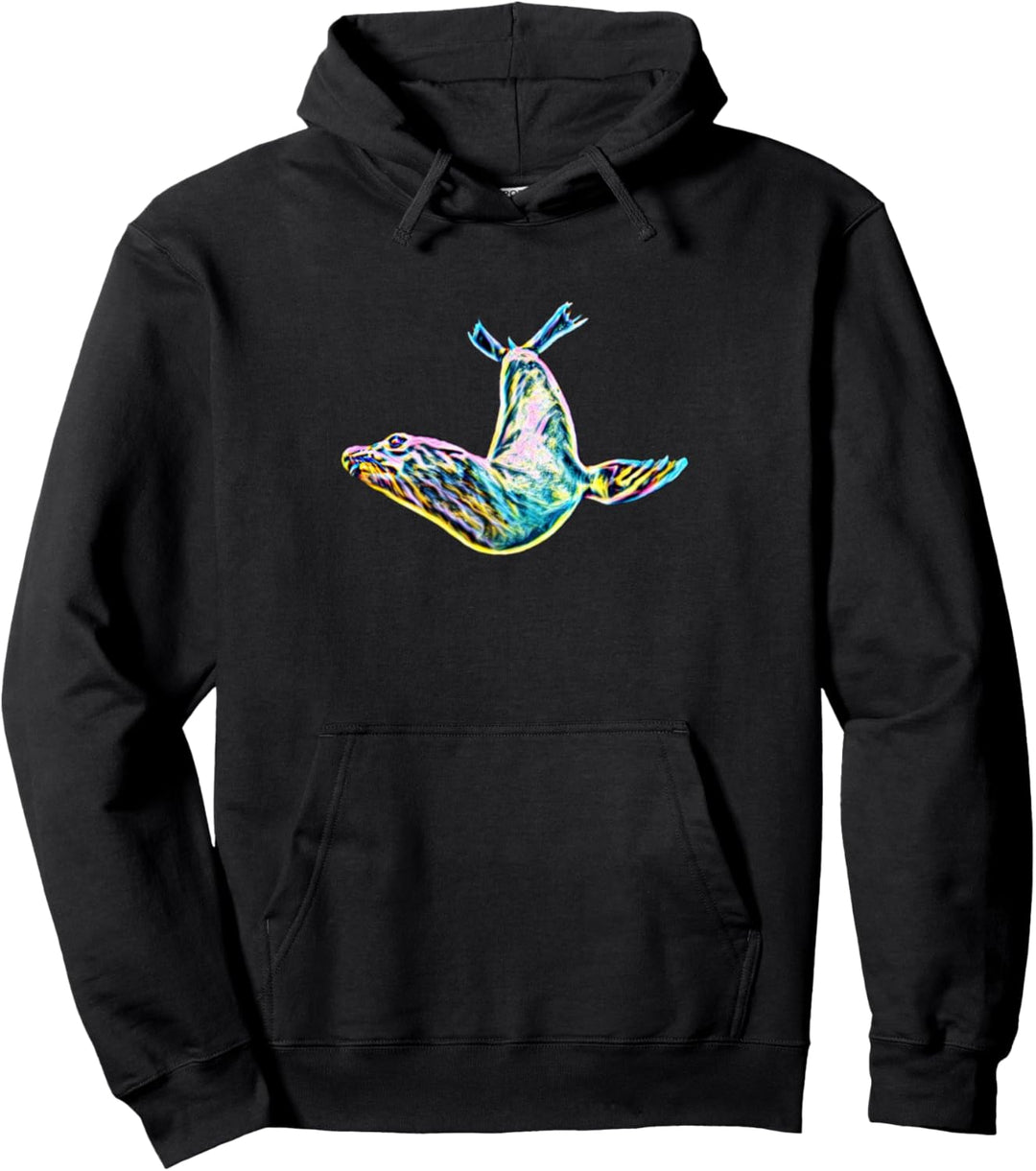 Robbe Seerobben Seehunde Seelöwen Pullover Hoodie
