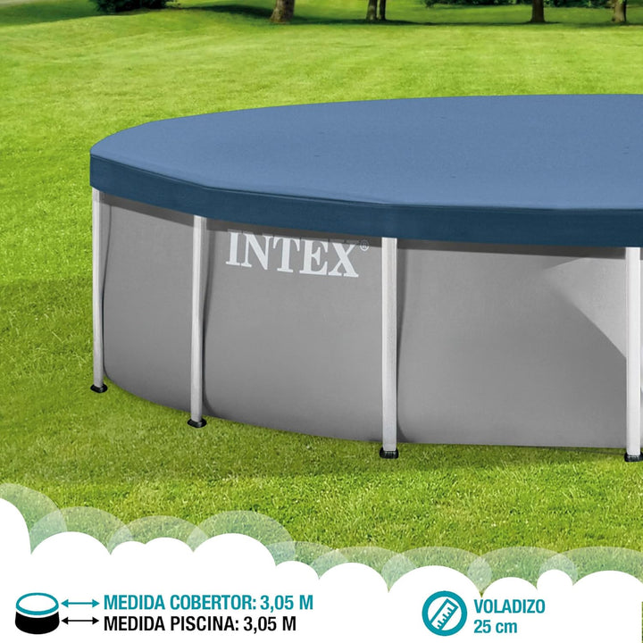 Intex Deluxe Pool Cover - Poolabdeckplane Deluxe - Ø 549cm - Für Ultra Frame Pool 549 Zentimeter, 54