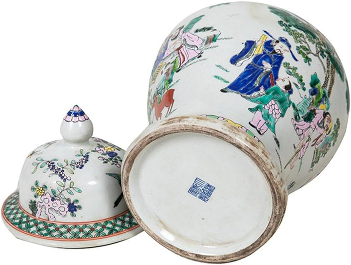 Yajutang Chinesische Porzellan Deckelvase41cm hoch Ø 23cm