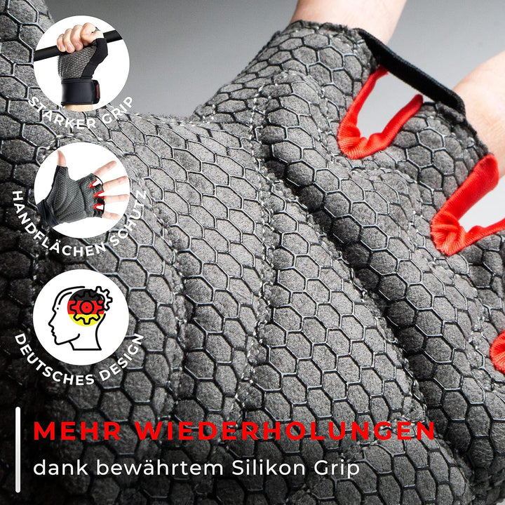 MACCIAVELLI® Fitness Handschuhe Herren Damen - Trainingshandschuhe für Krafttraining, Kraftsport, Bo