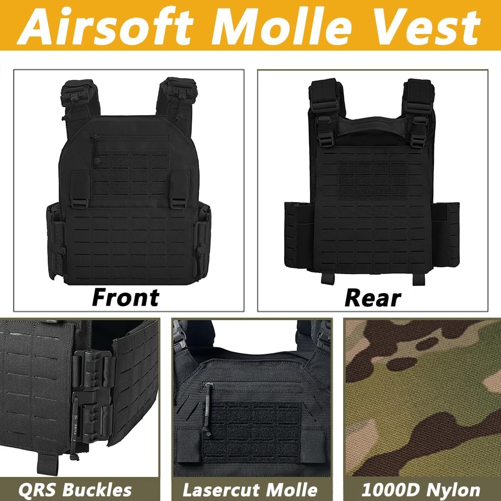 Taktische Airsoft Plattenträger, Upgrade Militär JPC Lasercut Plate Carrier Airsoft Taktische Schutz