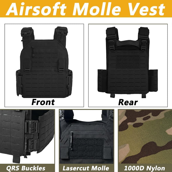 Taktische Airsoft Plattenträger, Upgrade Militär JPC Lasercut Plate Carrier Airsoft Taktische Schutz