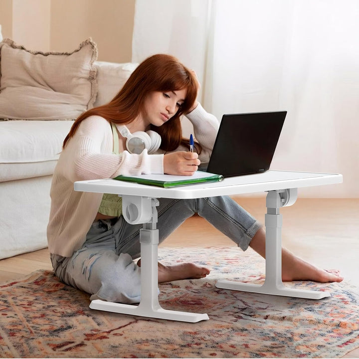 Huracan Laptop Tisch Betttablett Klappbar, Tragbares Laptoptisch für Bett, Lapdesk mit 5-Höhenverste