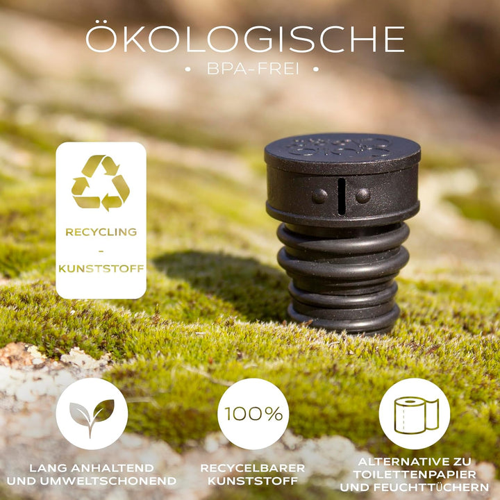CuloClean Tragbares Bidet, für Toilette oder Reisen, kompatibel mit jeder Flasche, diskret, ökologis