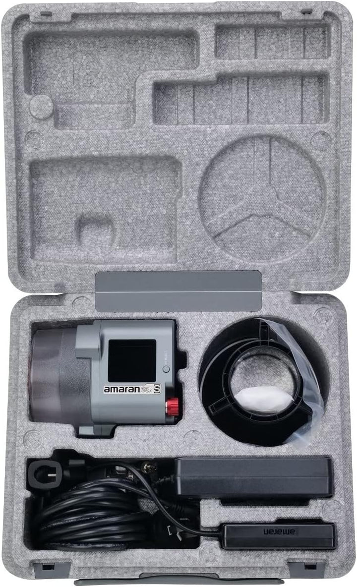 Aputure Amaran 60x S LED Videoleuchte 65W Ausgang Bi-Color 2700k-6500k mit Bowens Mount App Control