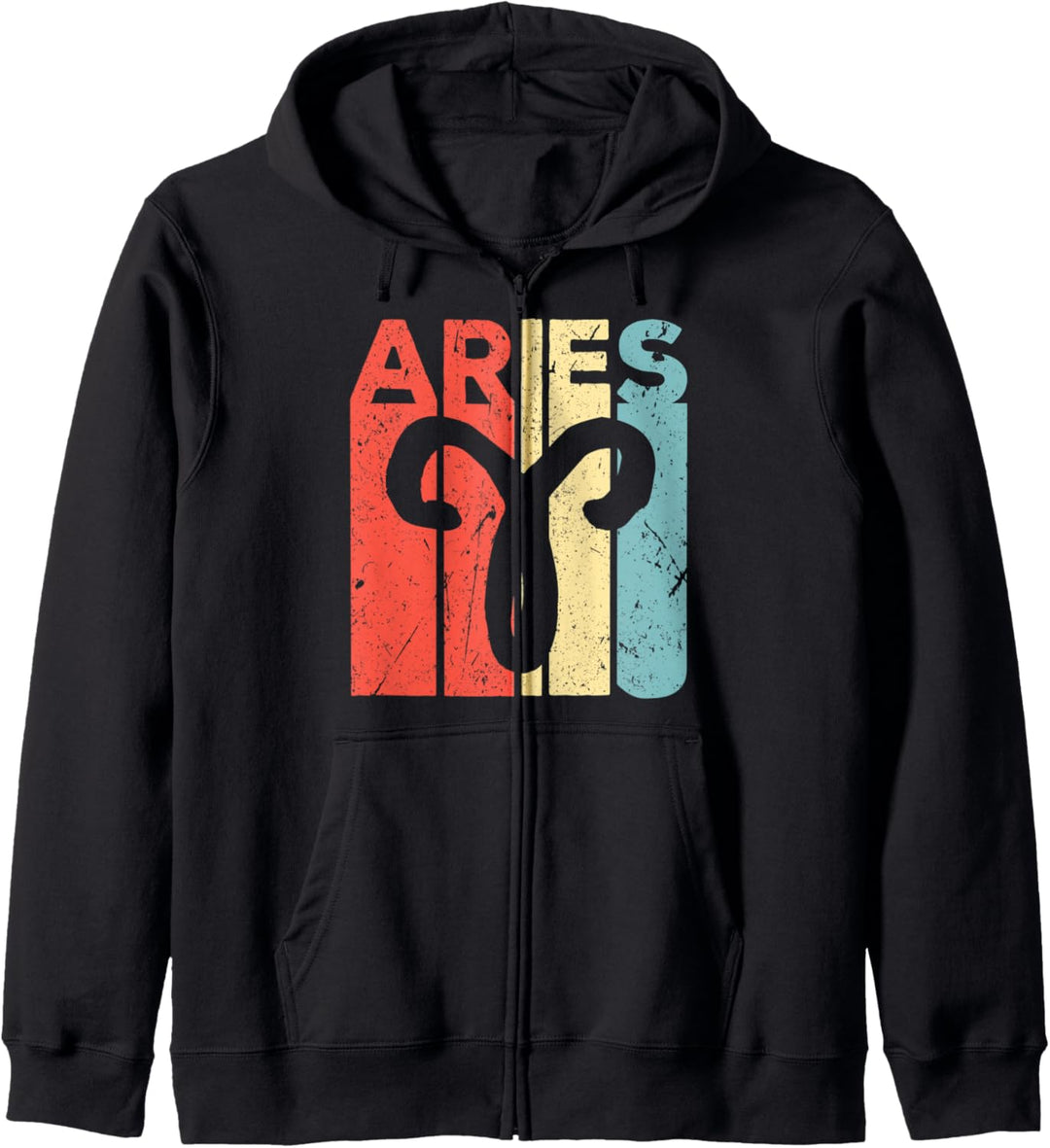 Aries Zodiac Star Sign Vintage Unisex Kapuzenjacke