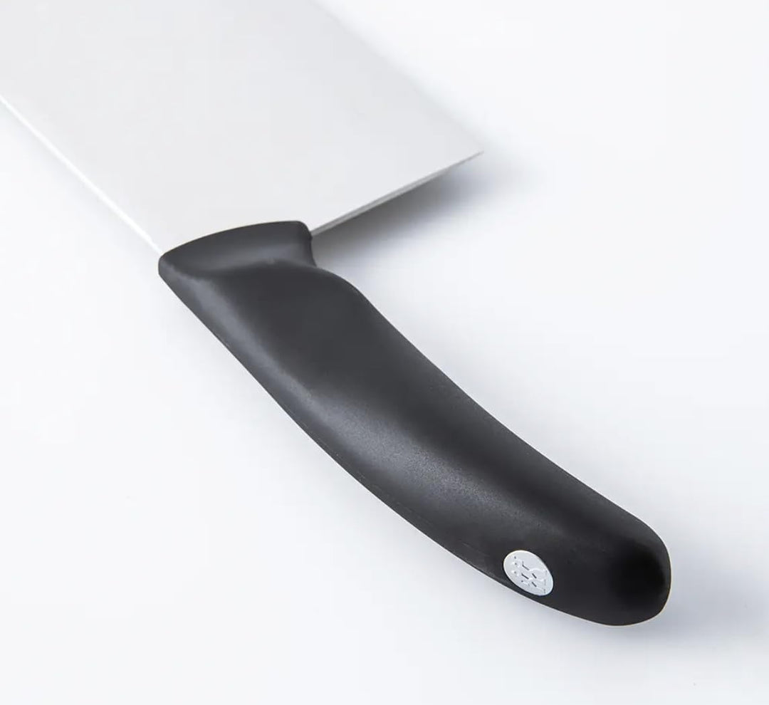 Zwilling Style Messerset 2 tlg Hackmesser 180mm + Gemüsemesser 8cm, Chinesisches Kochmesser, Breites