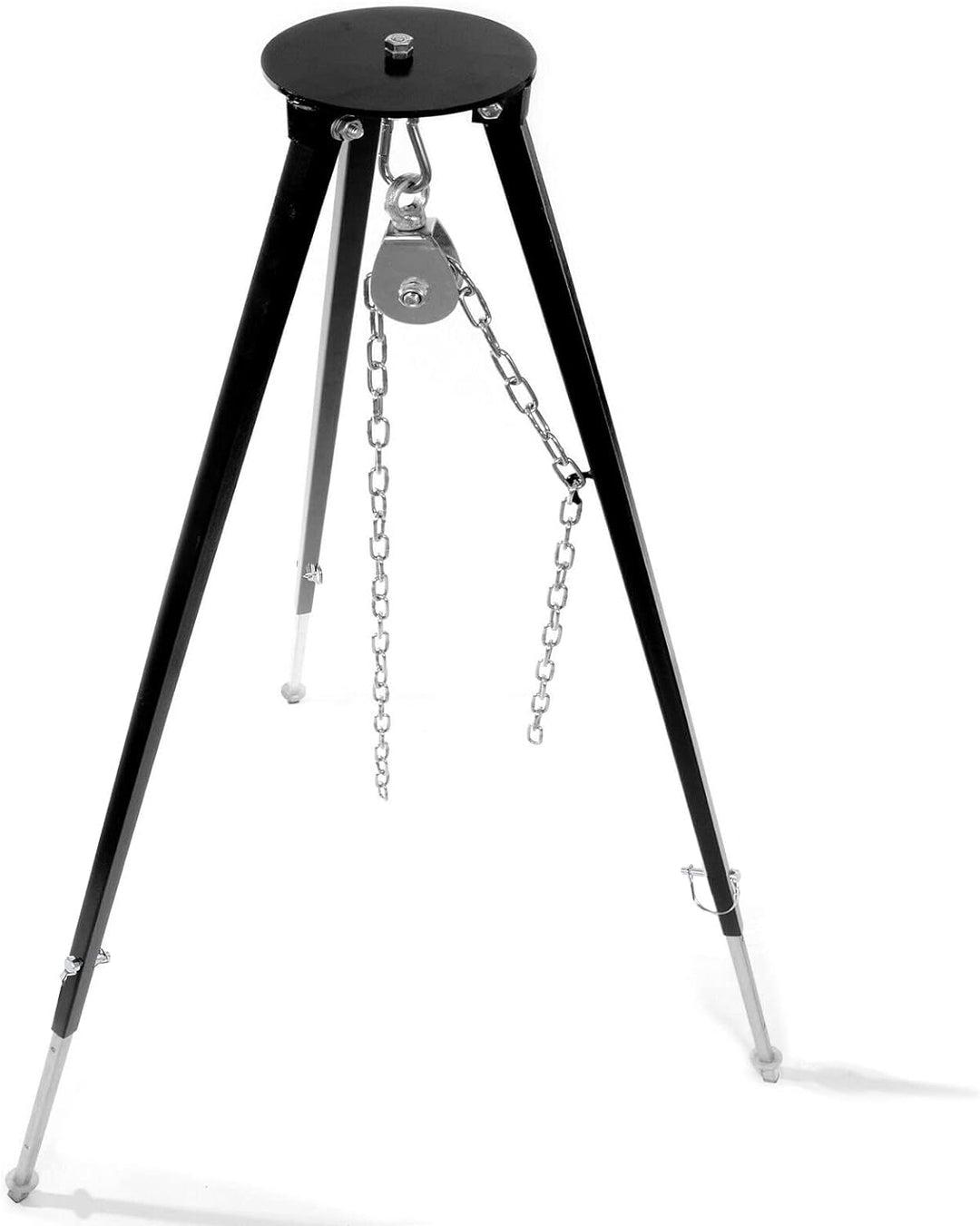 Massives Dreibein 2,00 m für Schwenkgrill Gulaschkessel Kettenhöhenverstellung Edelstahl/Stahl Antir