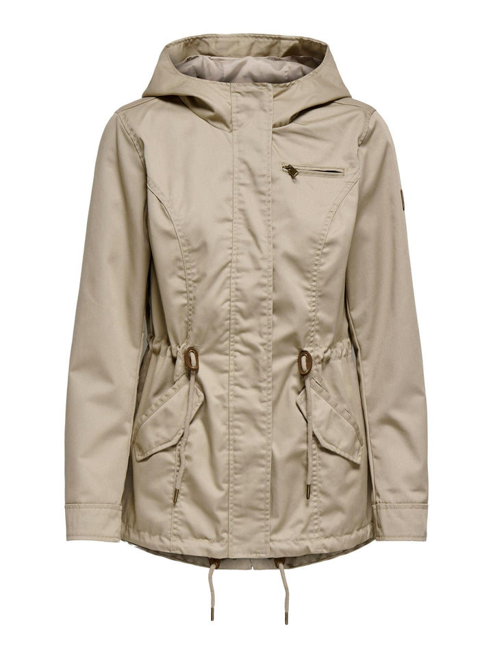 ONLY Female Jacke Leinen Parka XS Trench Coat, XS Trench Coat