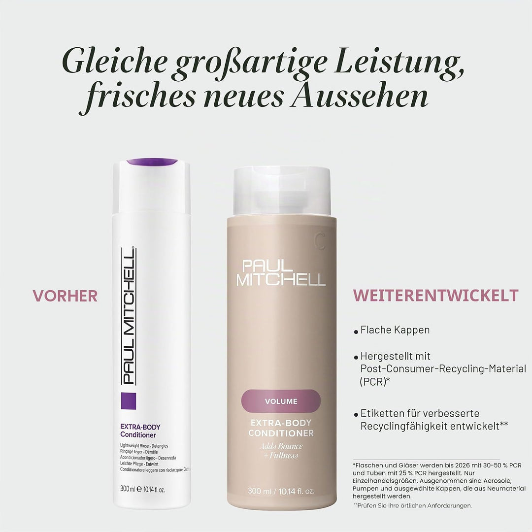 Paul Mitchell Extra-Body Conditioner - vegane Creme-Spülung ideal für feines Haar, Pflege-Conditione