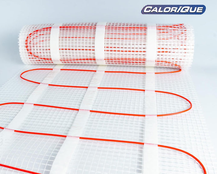 CALORIQUE Elektrische Heizkabelmatte – 1,5 m² – Sparsame Elektrische Fussbodenheizung 200 W/m² – TWI