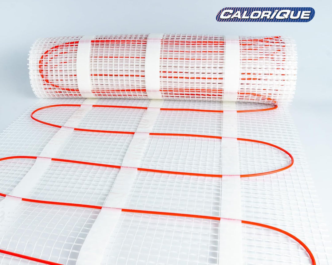 CALORIQUE Elektrische Heizkabelmatte – 2,0m² – Sparsame Elektrische Fussbodenheizung 150 W/m² – TWIN