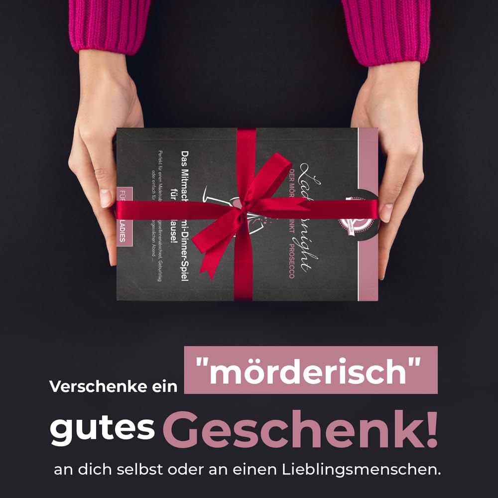 mitmach-krimi – Ladiesnight: der Mörder trinkt Prosecco – Krimidinner Spiel für zuhause für 6-12 Per