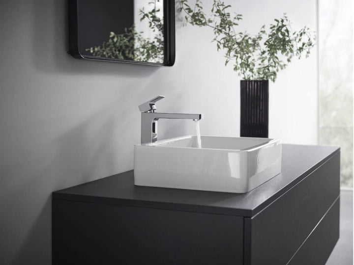 hansgrohe Waschtischarmatur Vernis Shape, Wasserhahn Bad mit Auslauf Höhe 190 mm, mit Zugstange, Bad