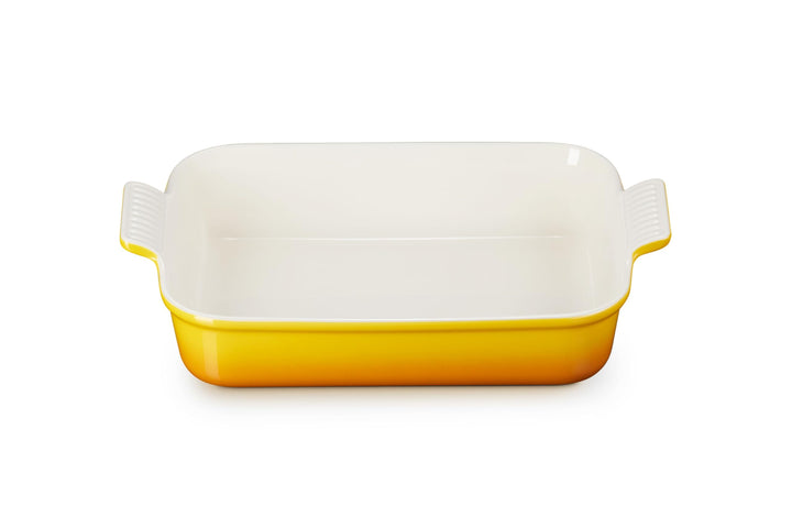 Le Creuset Rechteckige Auflaufform Tradition aus Steinzeug, 32 cm, 2.31 kg, Nectar, 71102326720001 N