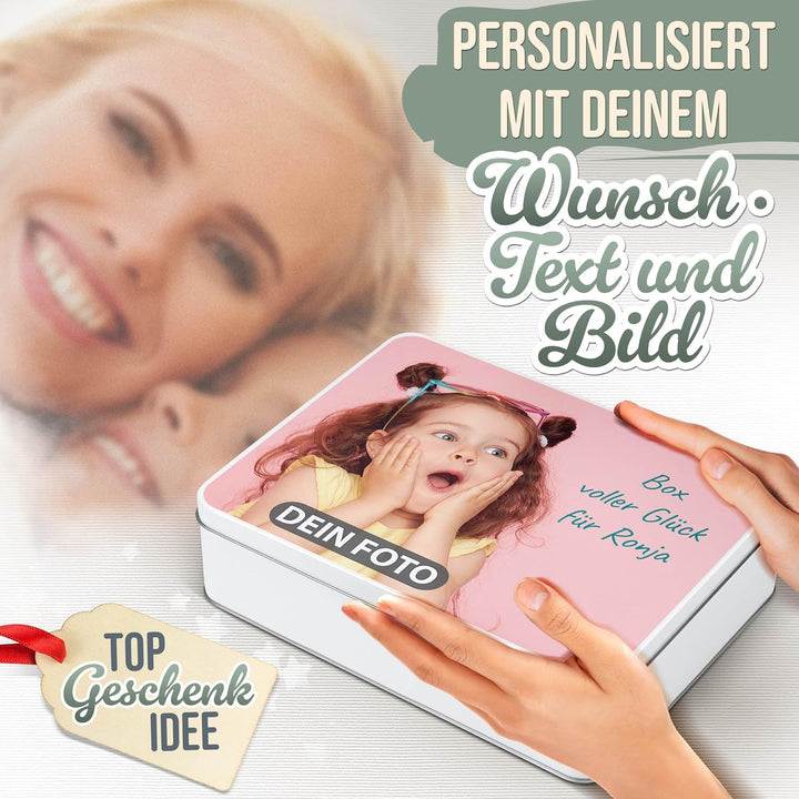 Print Royal PR Geschenkdose mit Foto & Name selbst gestalten - Blechdose bedrucken, Personalisierte
