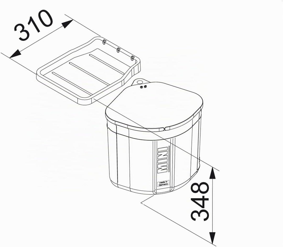 Franke Sorter Mini - 121.0176.518 Einbau Abfallsammler Mülleimer Abfalleimer