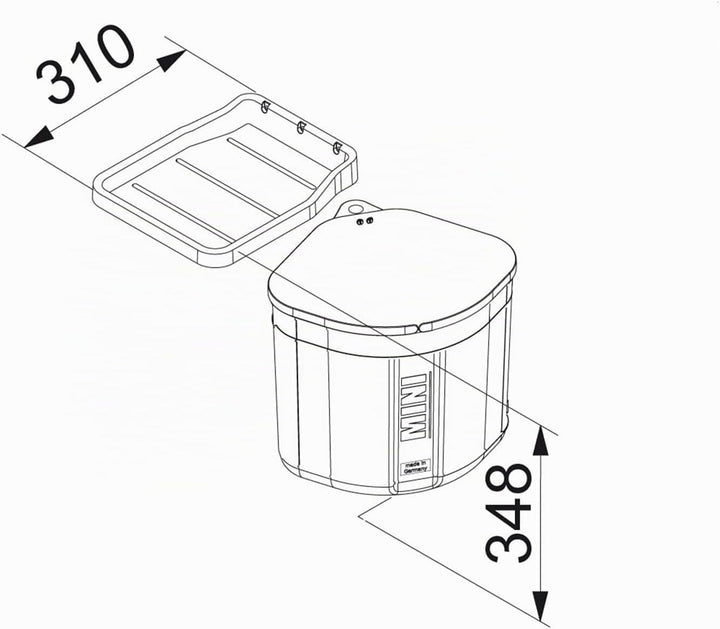 Franke Sorter Mini - 121.0176.518 Einbau Abfallsammler Mülleimer Abfalleimer